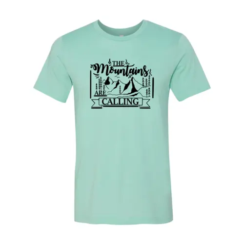 The Mountains Are Calling T-shirt  3XL / Heather Mint