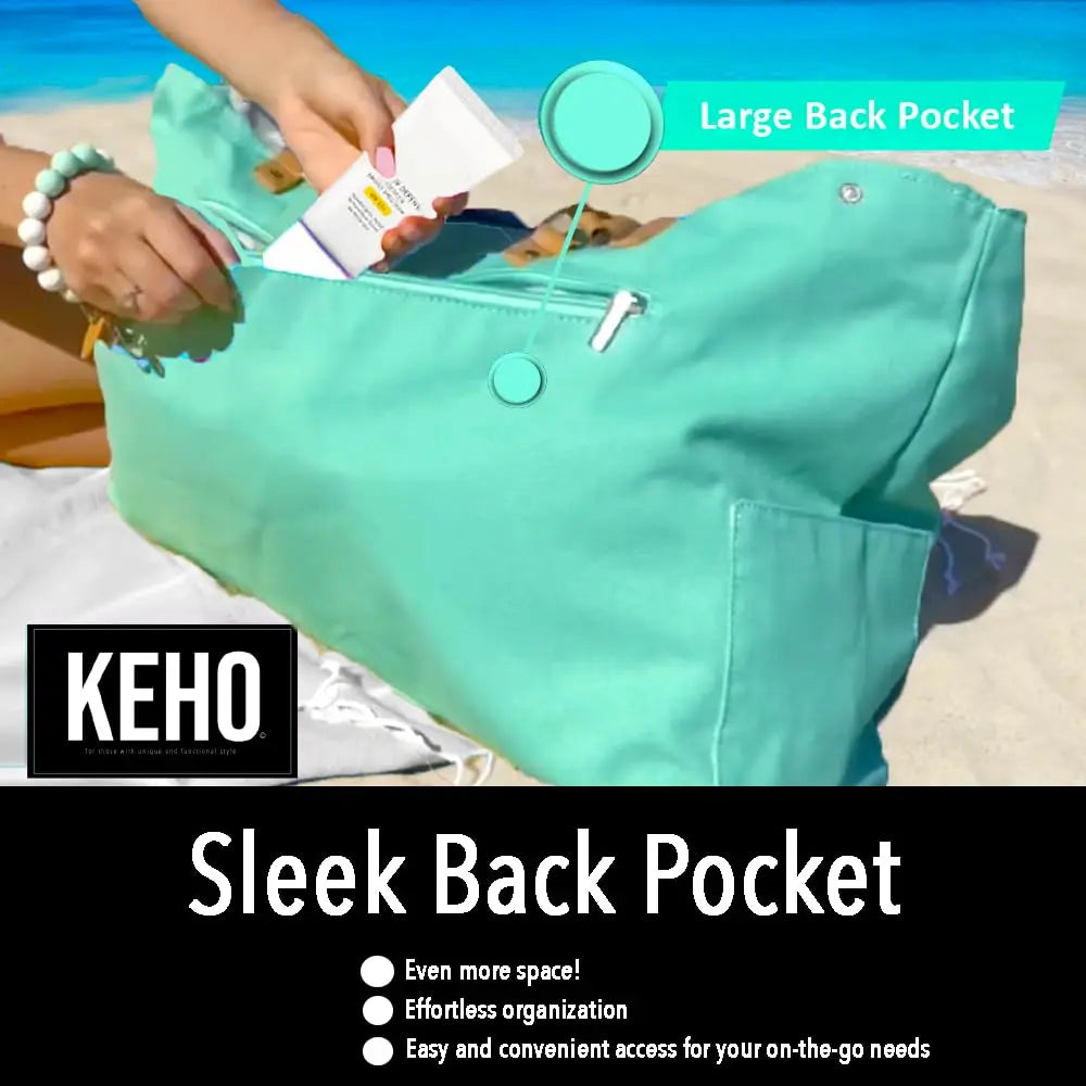 Keho Waterproof Beach Bag {Seafoam}