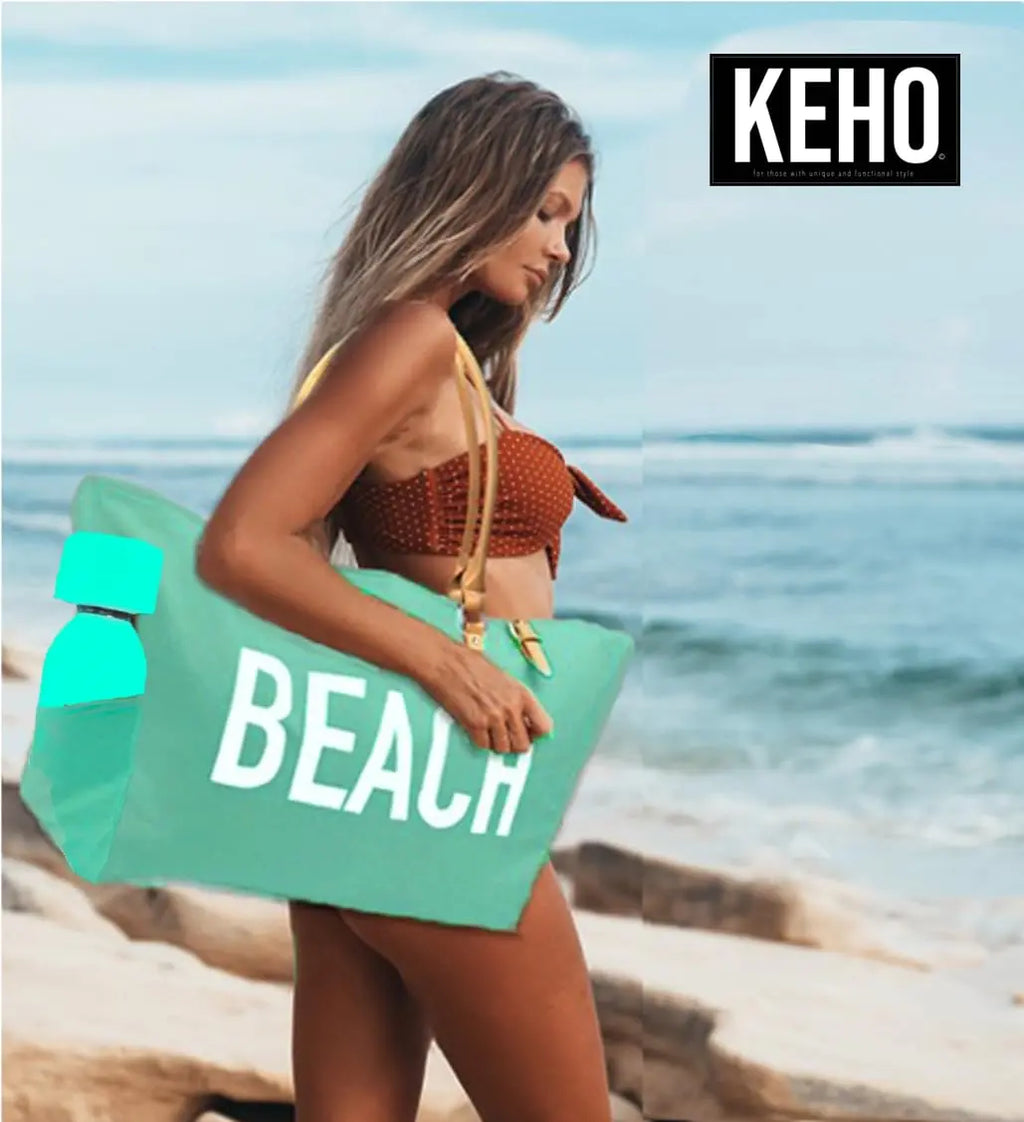 Keho Waterproof Beach Bag {Seafoam}