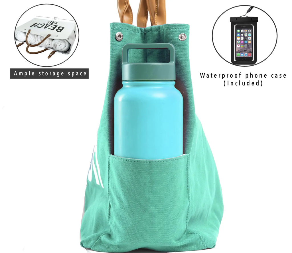 Keho Waterproof Beach Bag {Seafoam}