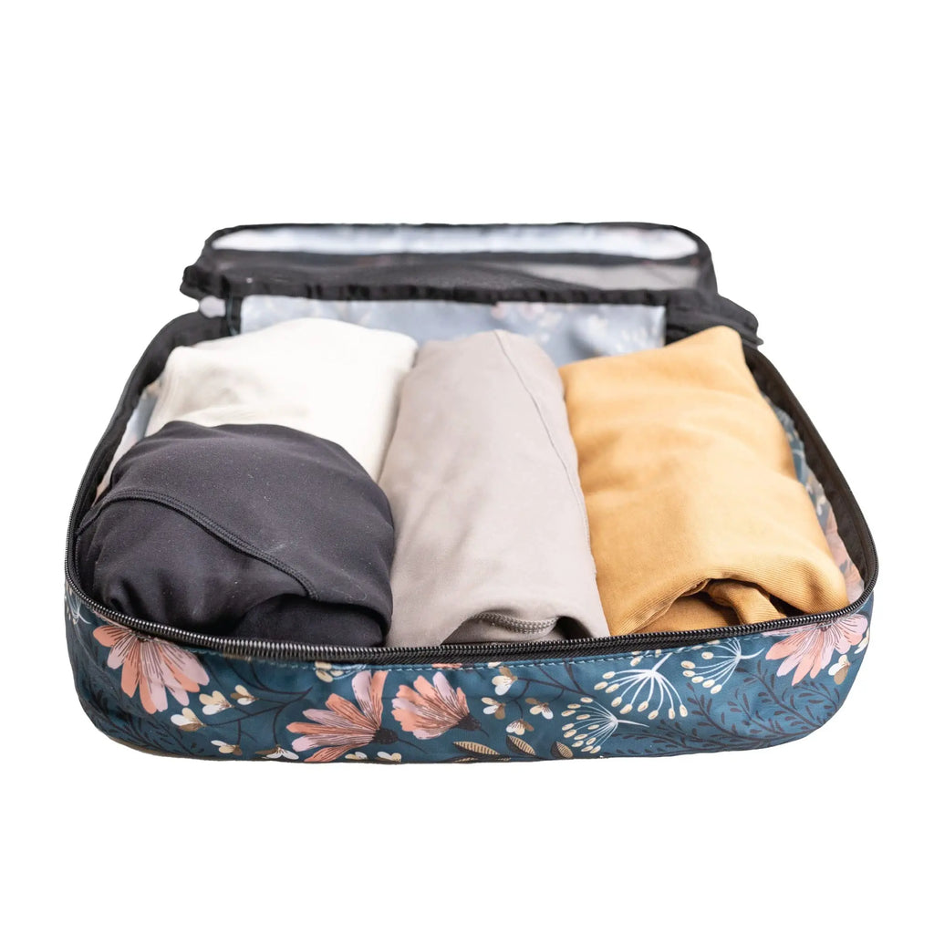 Jadyn 6-Piece Packing Cube Set {Navy Floral}