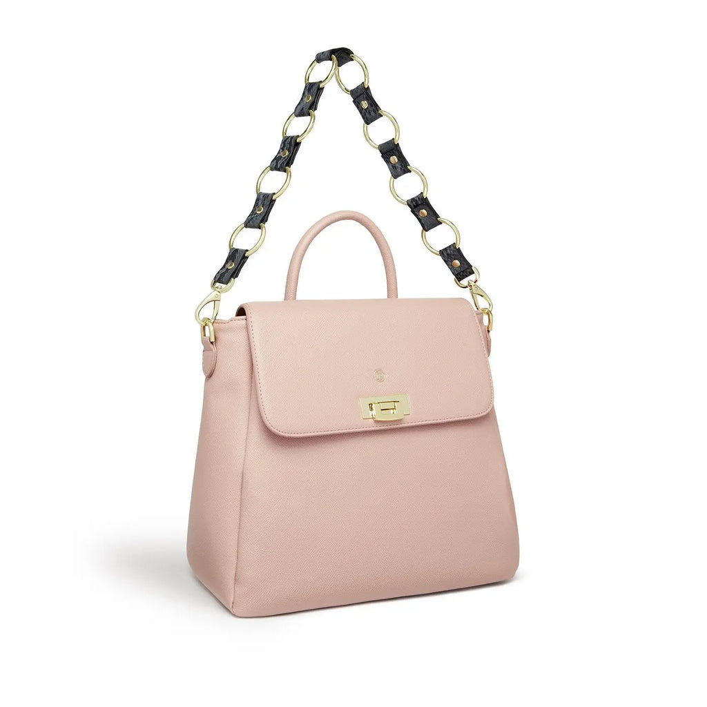LaBante London Zuri Nude Pink Vegan Backpack Purse