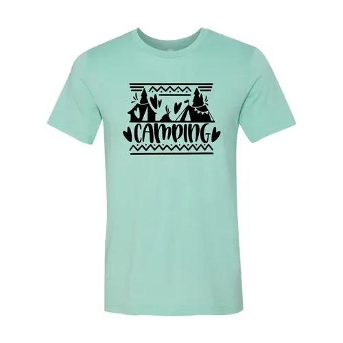 Camping Graphic Tee  3XL / Heather Mint