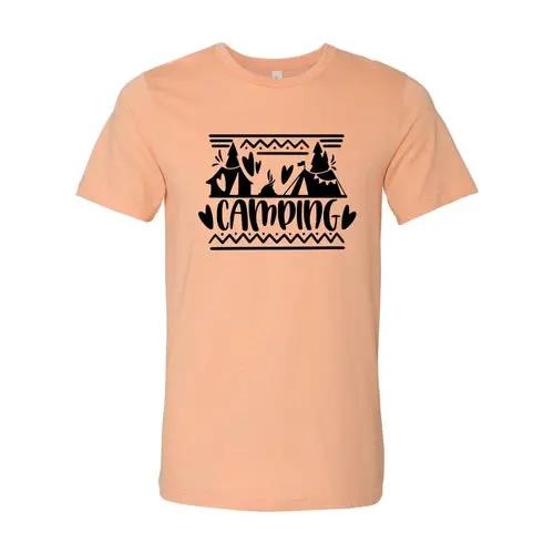 Camping Graphic Tee  3XL / Heather Peach