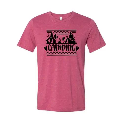Camping Graphic Tee  3XL / Heather Raspberry