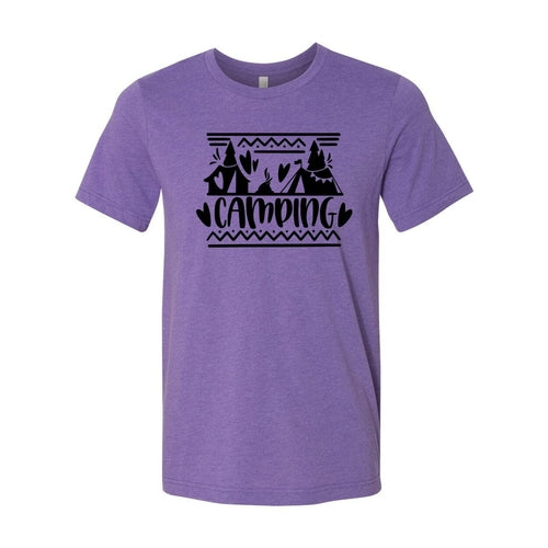 Camping Graphic Tee  3XL / Heather Team Purple