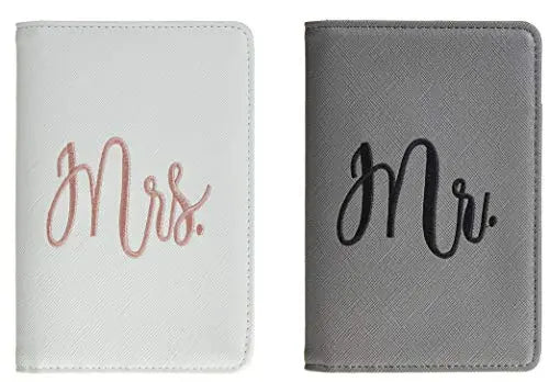 Mr. and Mrs. Bridal Passport Wallets