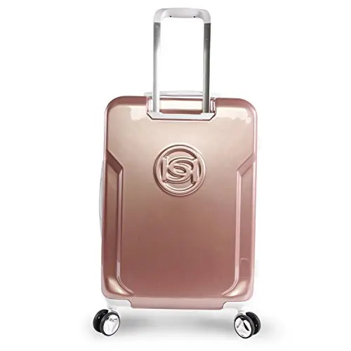 BEBE Women's Stella 21" Hardside Carry-on Spinner Luggage (Rose Gold)