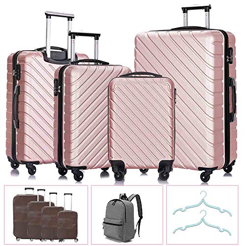 Apelila 4-Piece Spinner Luggage Set {Rose Gold} – Embark Travel Store