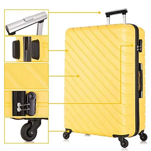 Apelila 4-Piece Luggage Set {Yellow}