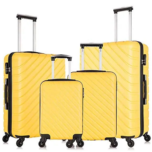 Apelia 4-Piece Luggage Set {Yellow}