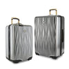 Joy Mangano Hardside Medium Luggage (Carry-on) and Xl Luggage Combo, Platinum