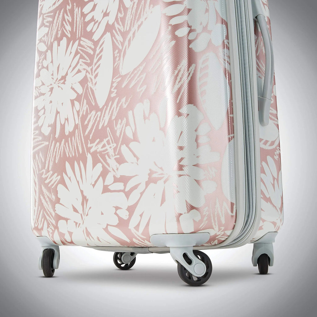 American Tourister Carry On Luggage - Ascending Garden Rose Gold
