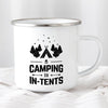 Camping Is In-Tents Enamel Coffee Mug