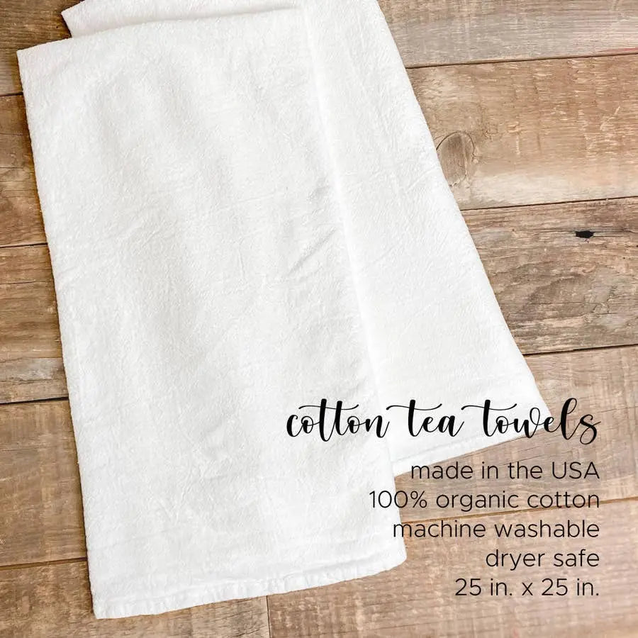 And So the Adventure Begins Cotton Tea Towel