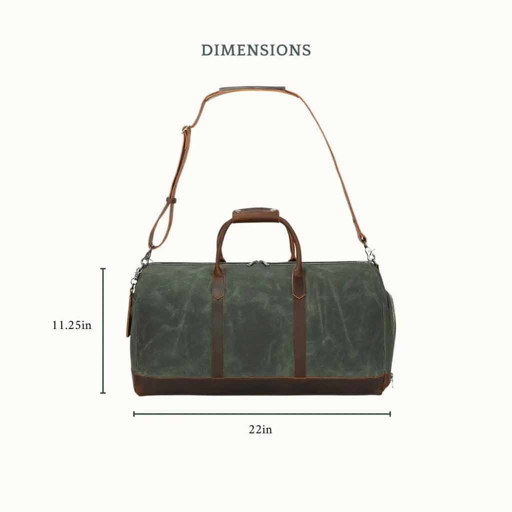 Men's Leather Weekender Bag