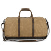 Men's Leather Weekender Bag  Sand
