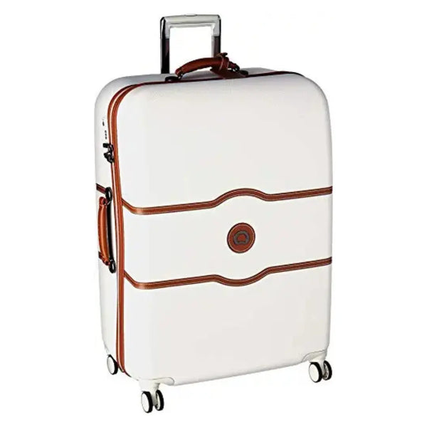 Delsey Luggage Chatelet Champagne Large 28 Inch Suitcase - Embark Travel Store