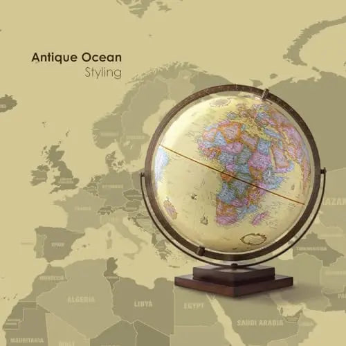 Antique Revolution Globe, 12”