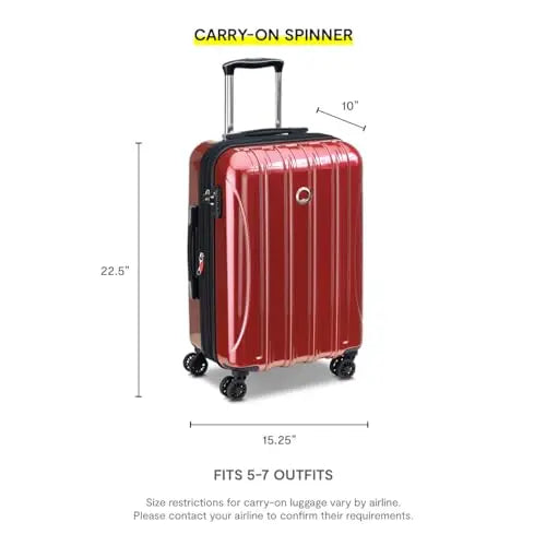 Delsey Helium Aero Metallic Green Luggage Set