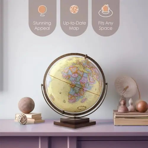 Antique Revolution Globe, 12”