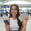 AirTag Passport Holder (Light Gray)