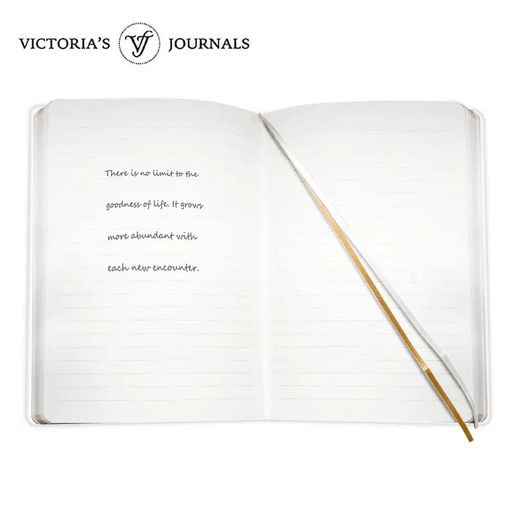 Victoria's Journals White Vintage Journal