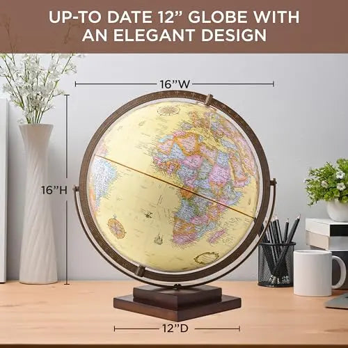 Antique Revolution Globe, 12”