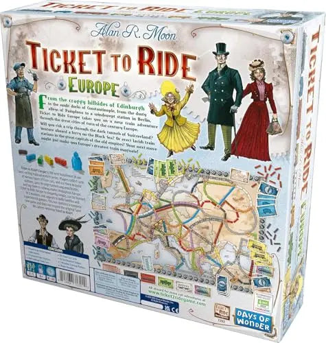 Ticket to Ride Europe Board Game