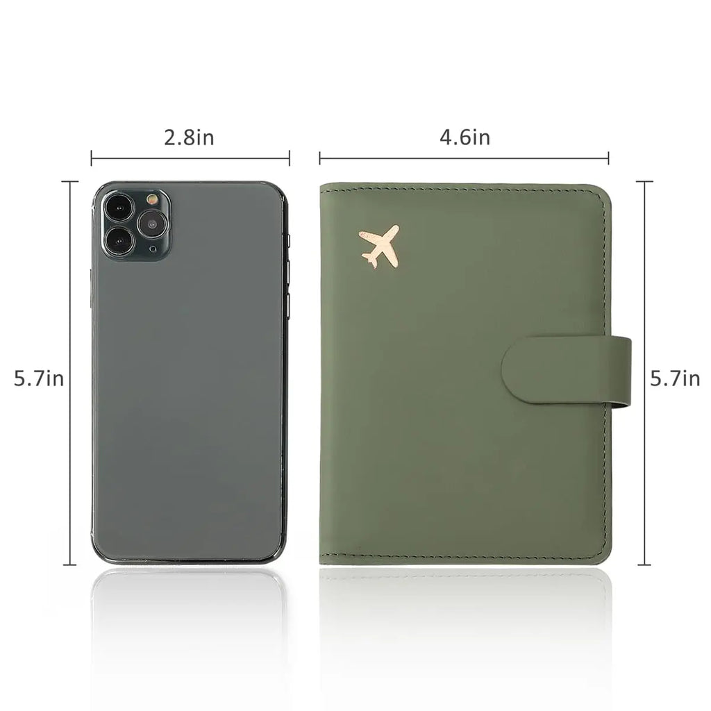 Moss Green Passport Travel Wallet