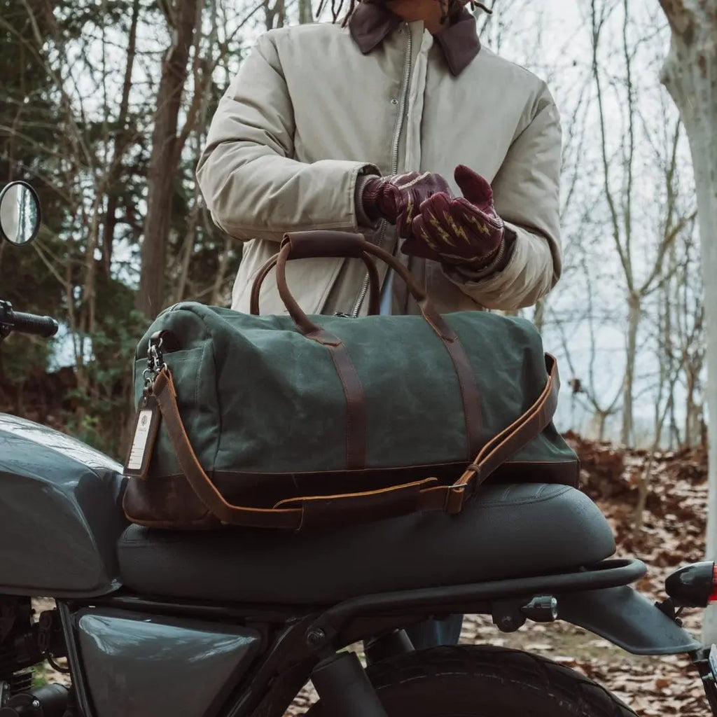 Men's Leather Weekender Bag