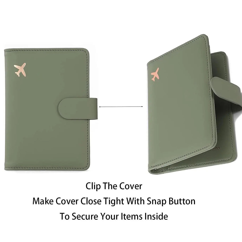 Moss Green Passport Travel Wallet