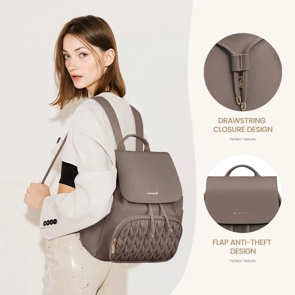 Small Travel Backpack {Coffee}