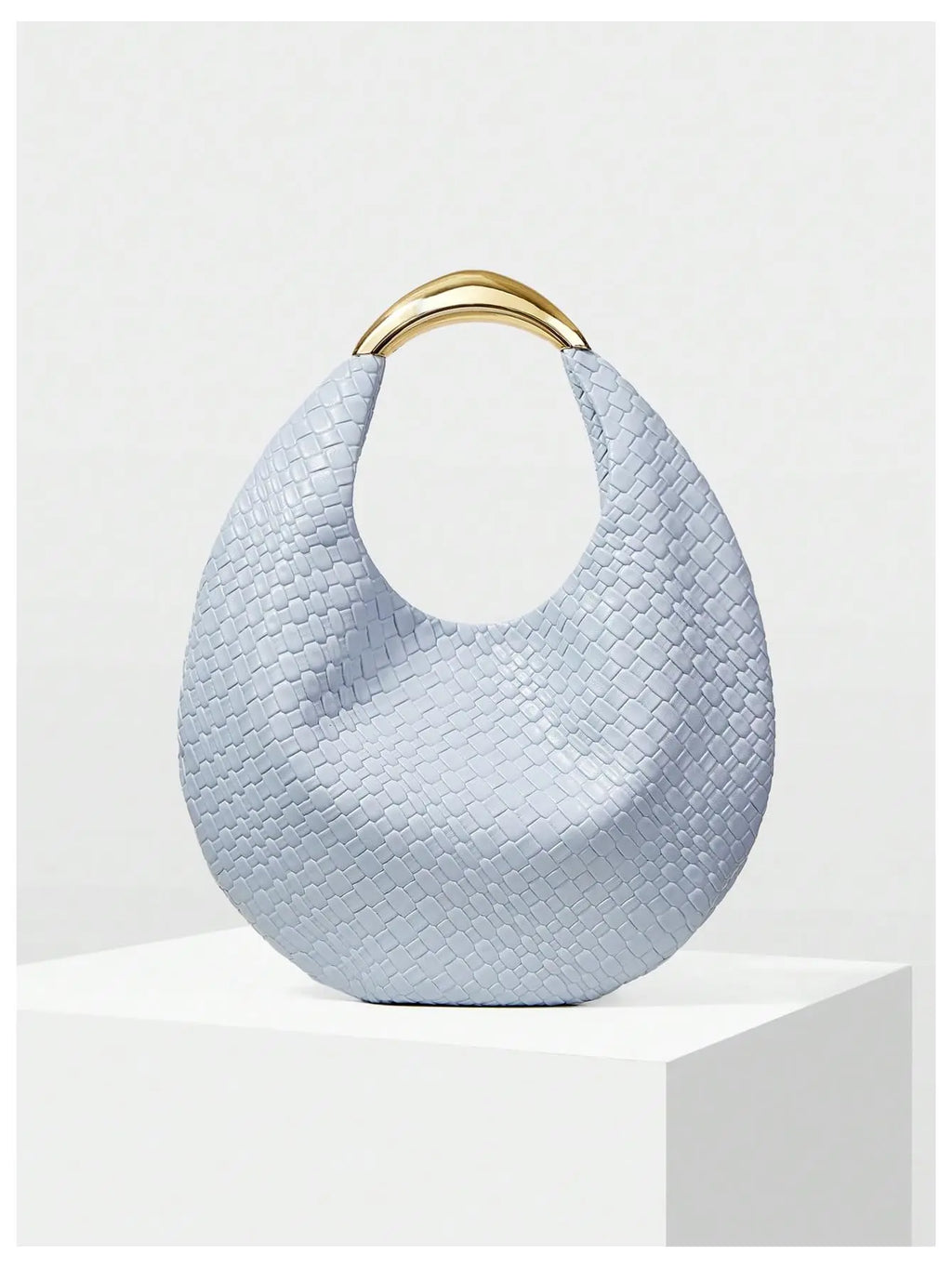 Blue Crescent Clutch