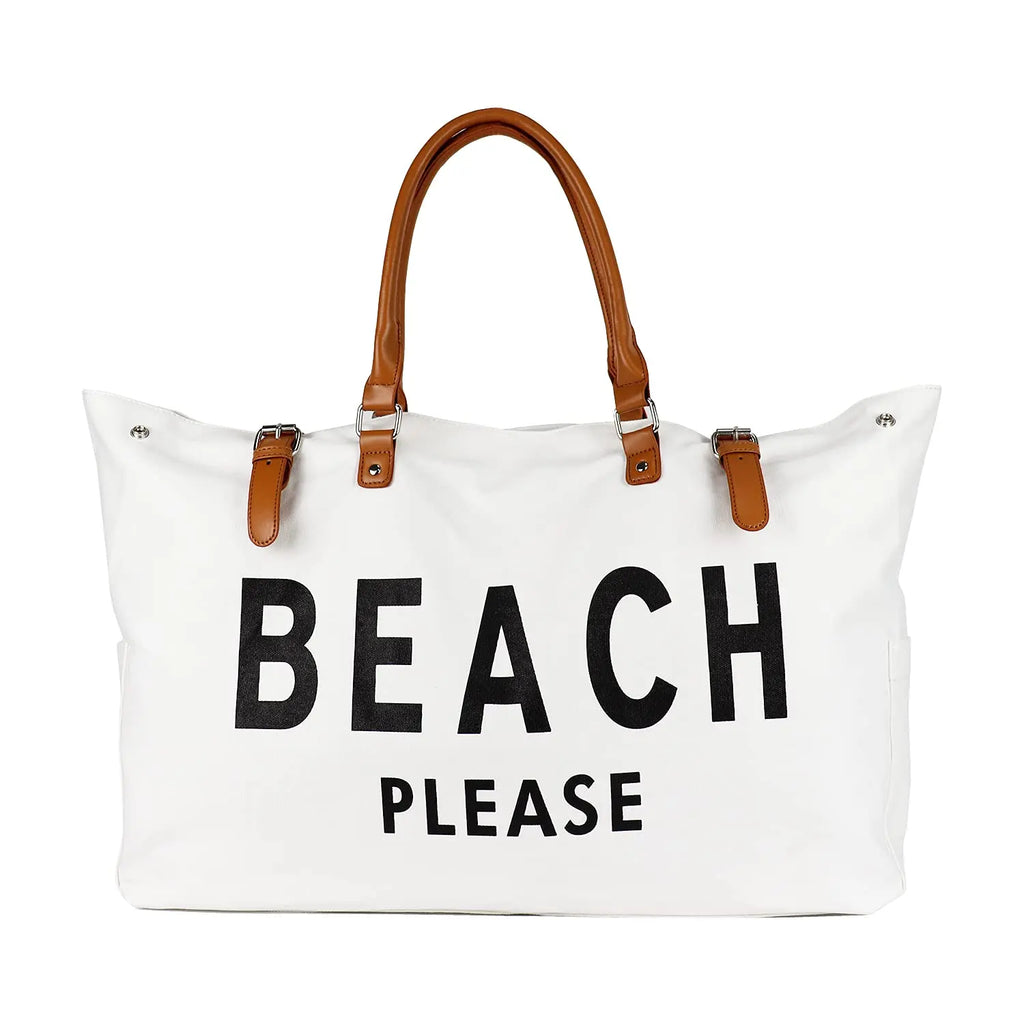 Waterproof “Beach Please” Beach Bag {Beach Blue}