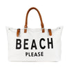 Waterproof “Beach Please” Beach Bag {Beach Blue}