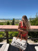 Aloha Beaches Large Canvas Tote Bag