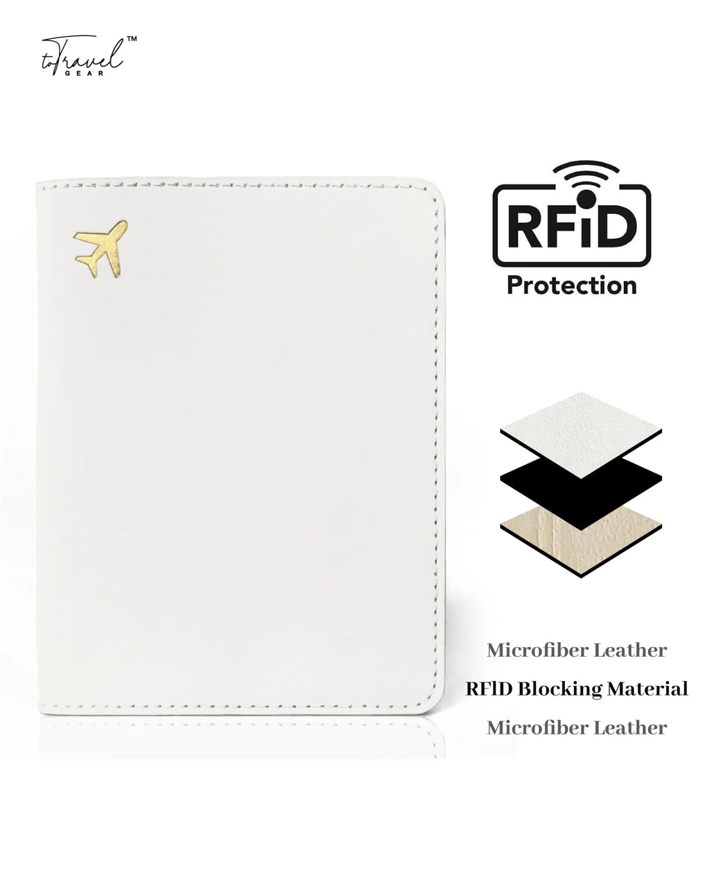 Cream Passport Holder