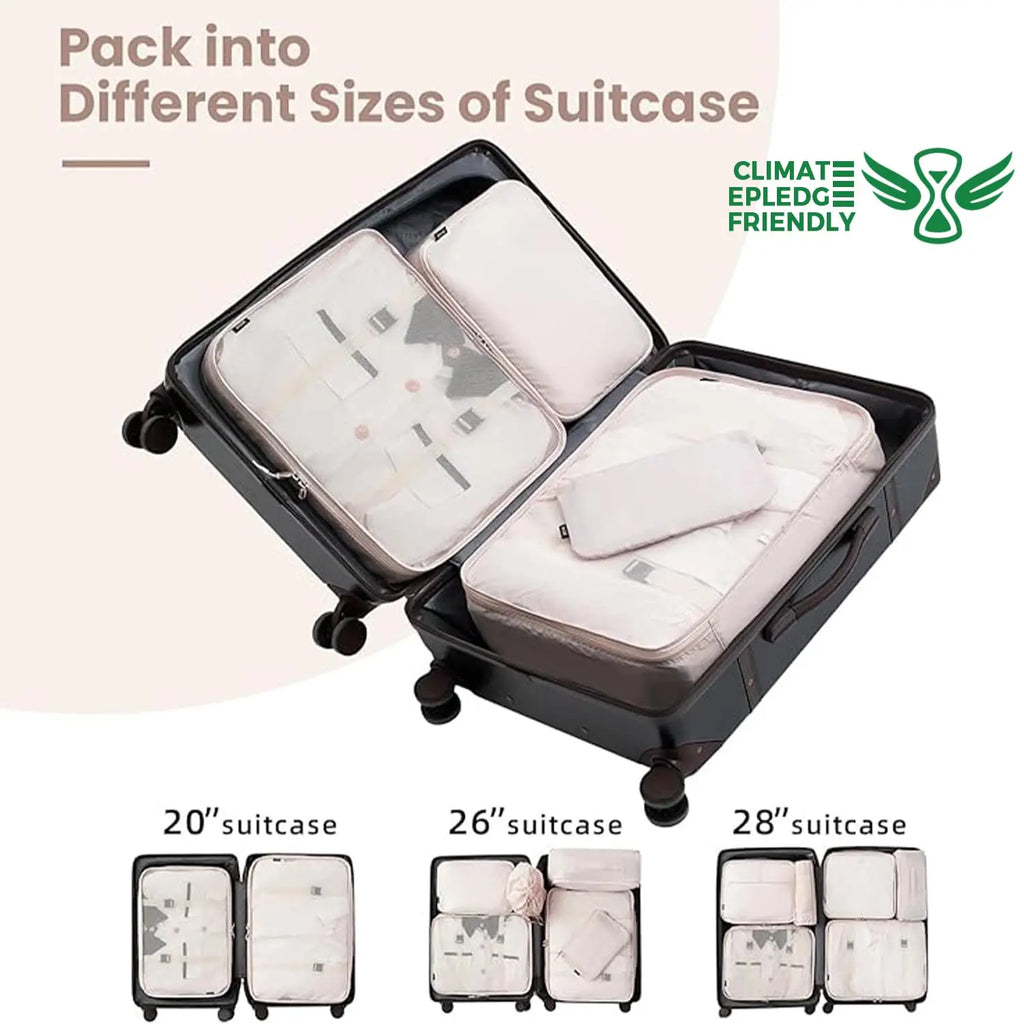 Cream Packing Cube Set