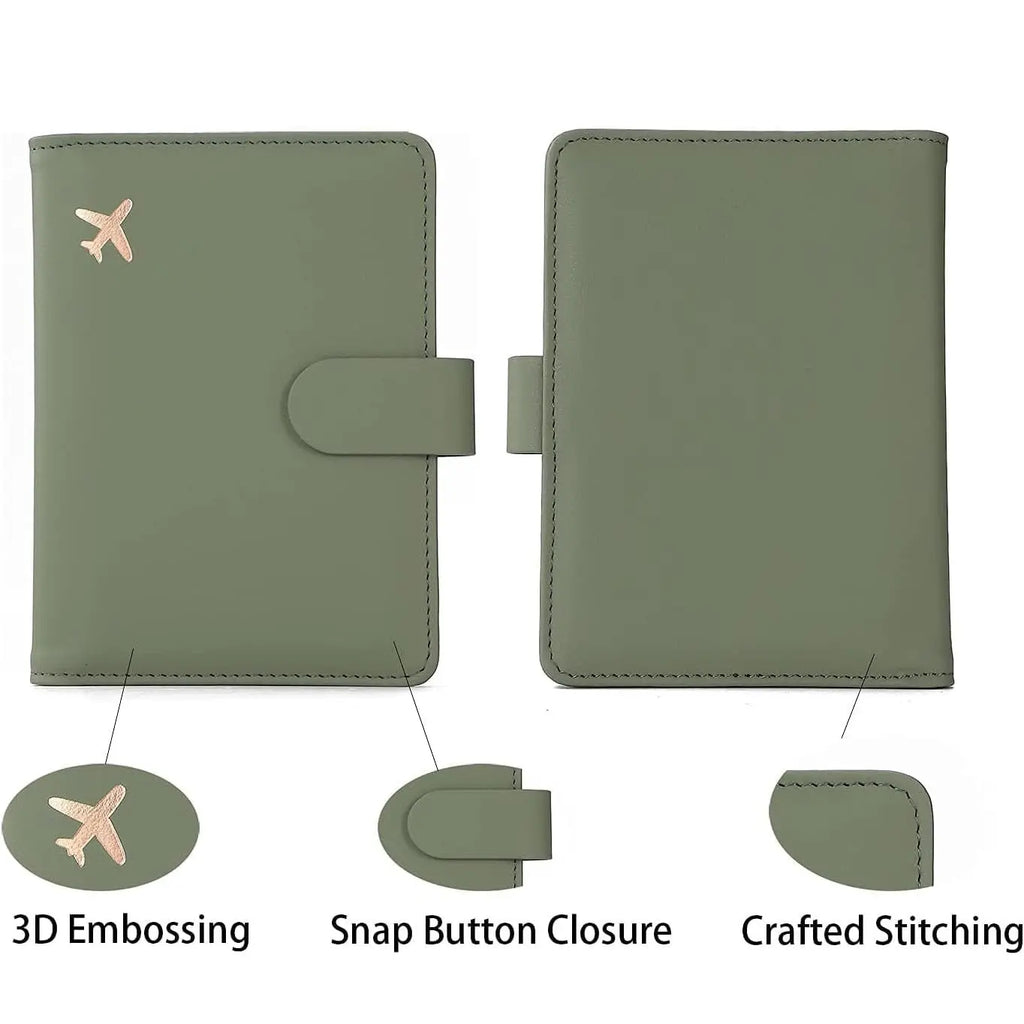 Moss Green Passport Travel Wallet