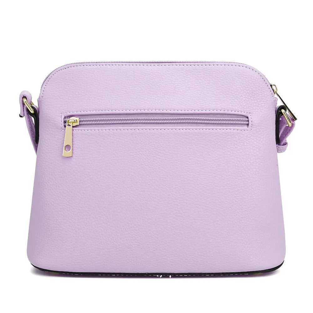 Lavender Crossbody Bag with Tassel