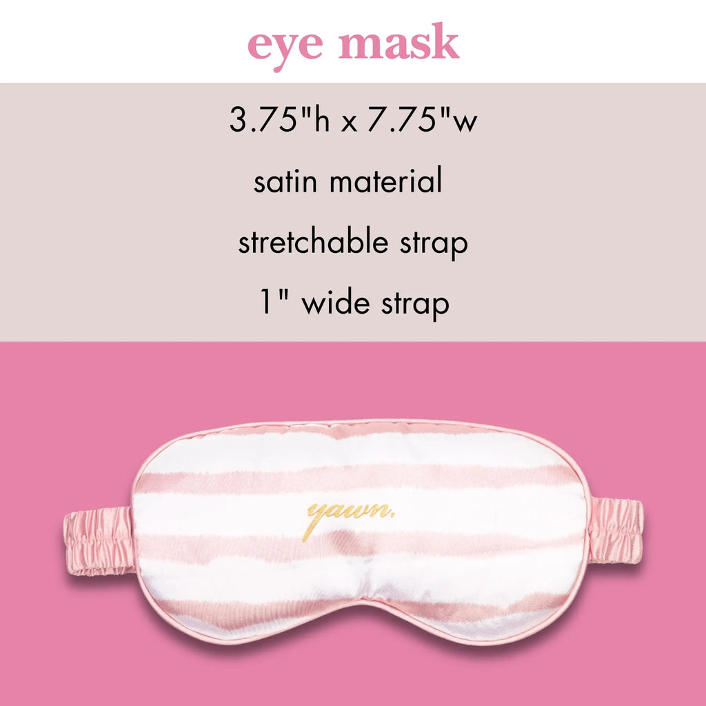 Kate Spade Travel Eye Mask (Goddess Stripe)