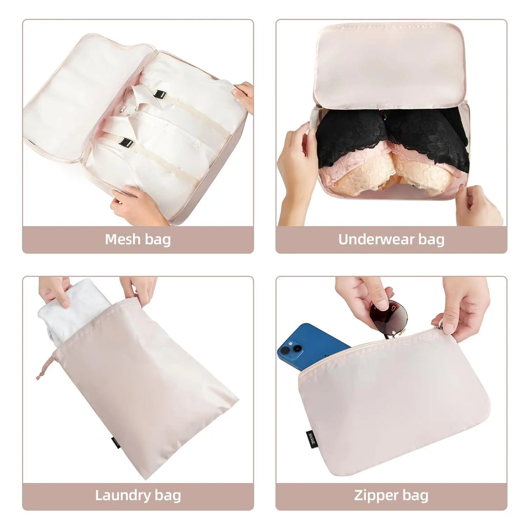 Cream Packing Cube Set