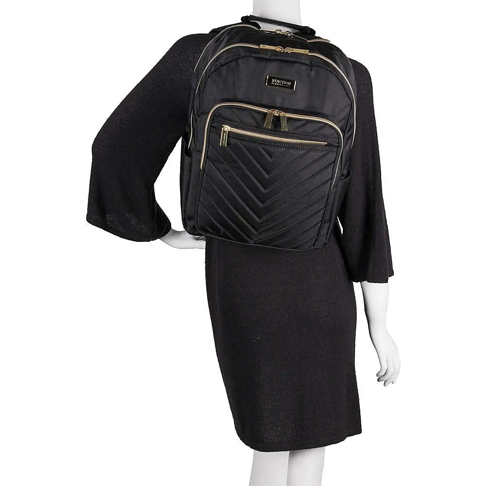 Kenneth Cole Reaction Chelsea Chevron Backpack {Navy}