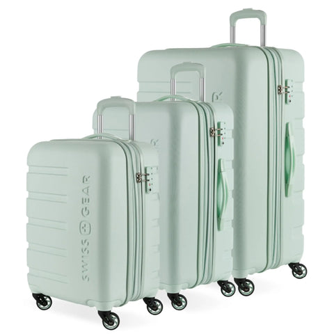 SwissGear 7366 Hardside 3-Piece Luggage Set (Clearly Aqua)