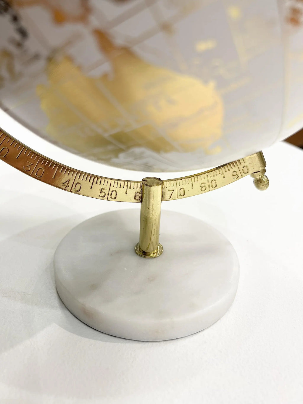 Spinning Small Decorative Globe, Pink/Gold, 11"