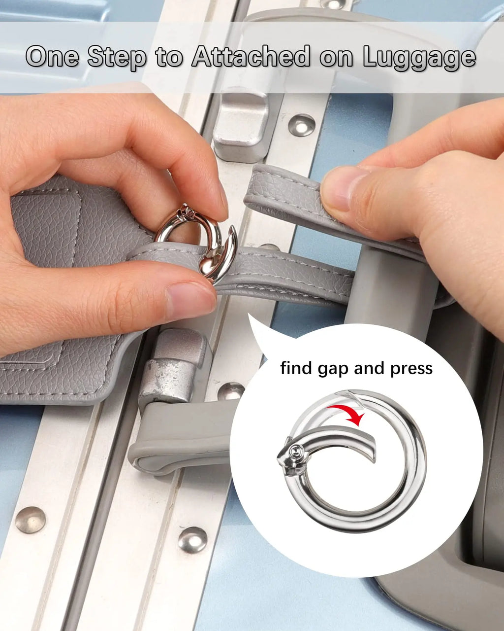 Gray Luggage Tags