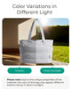 Light Gray Puffy Tote Bag