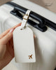 Cream Luggage Tags