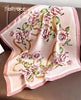Pink Flowers Silk Scarf